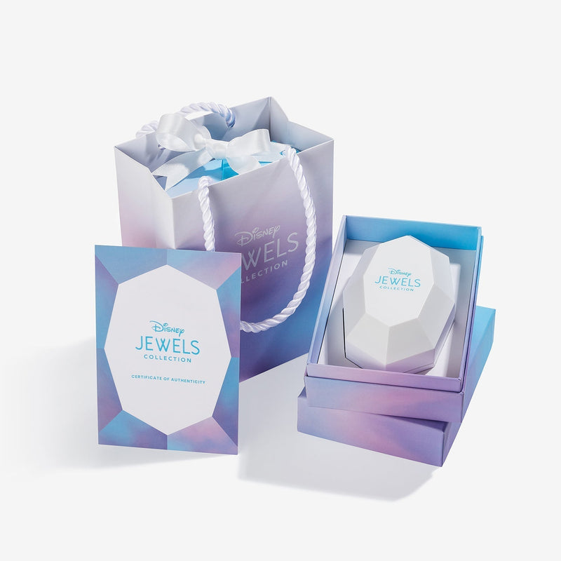 MICKEY MOUSE By-the-Yard Women's Silhouette Necklace with 1/4 CTTW Diamonds in 14K Yellow Gold 