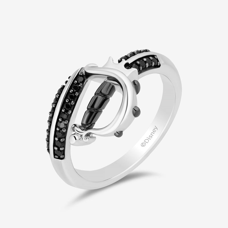 Women's Ring with 1/5 CT.TW. Black Diamonds in Sterling Silver and Black Rhodium 
