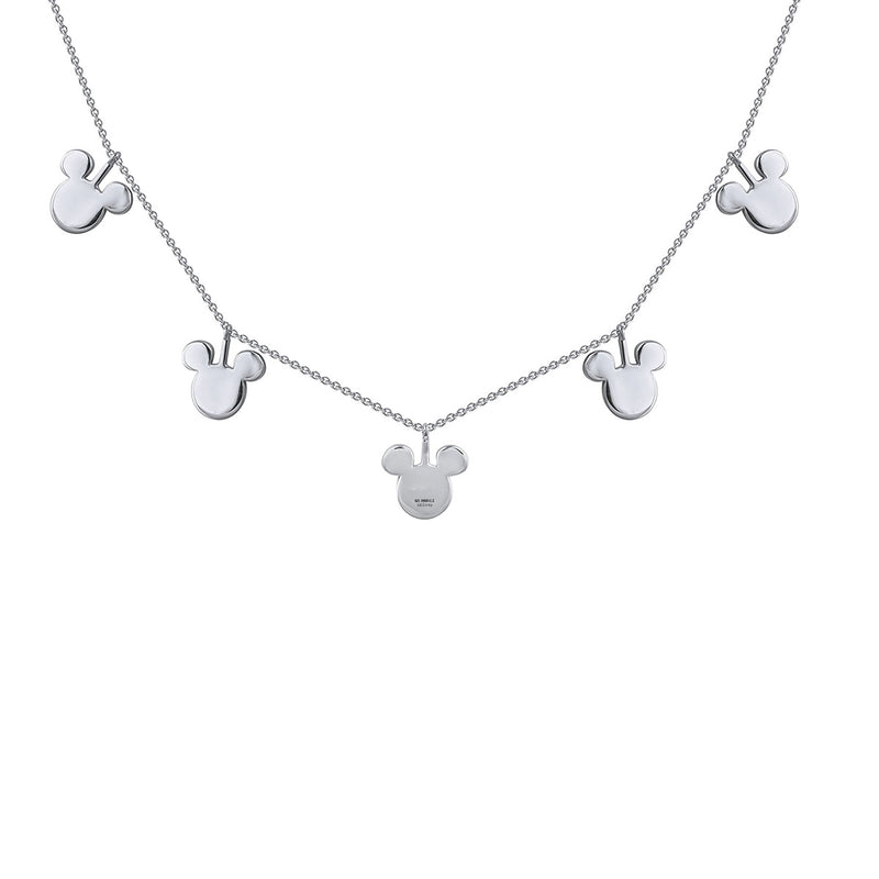 Women's Necklace with 1/5 CT.TW. Diamonds in Sterling Silver 