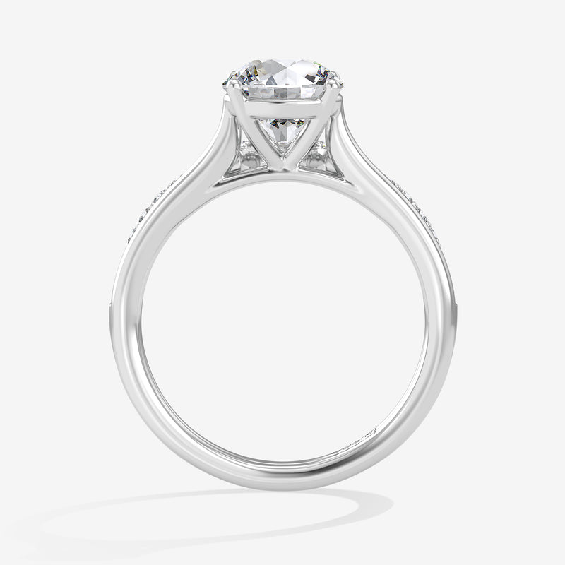 Minnie Mouse Women's Set of 2 Engagement Ring with Lab Grown Diamonds in 14K Gold 