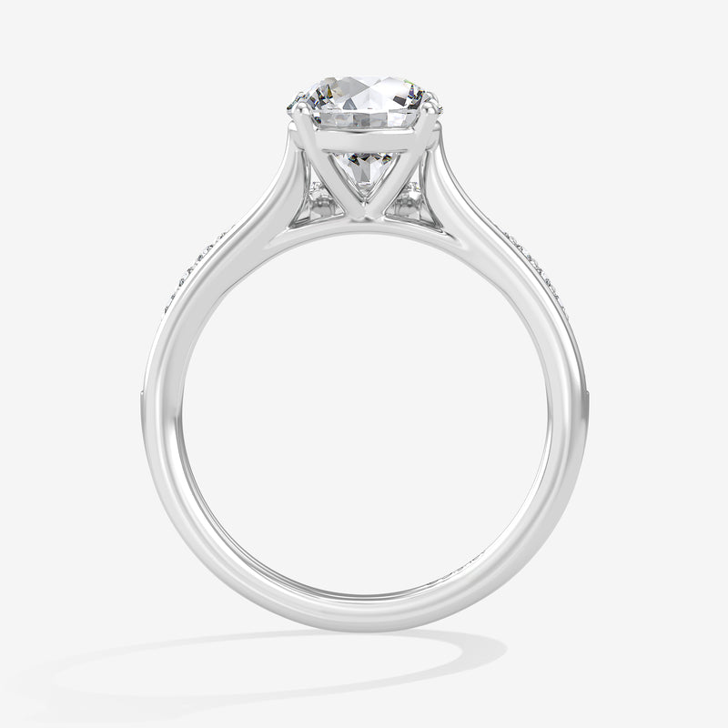Minnie Mouse Women's Set of 2 Engagement Ring with Lab Grown Diamonds in 14K Gold 