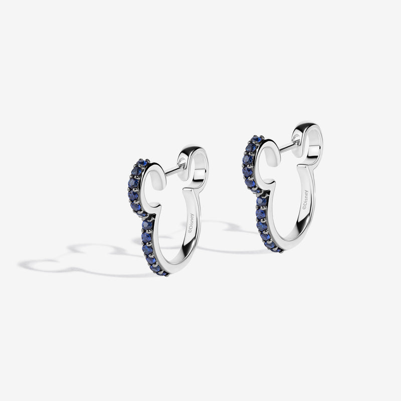 Disney Mickey Mouse Inspired Blueberry Bliss Hoop Earrings