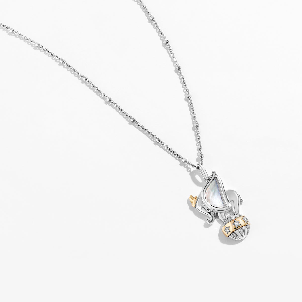 Disney Dumbo Inspired Diamond Necklace in Sterling Silver 1 12
