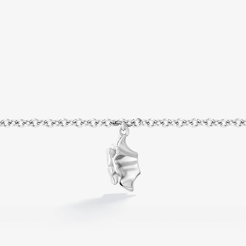 MINNIE MOUSE Women's Skirt Charm Bracelet in Sterling Silver 