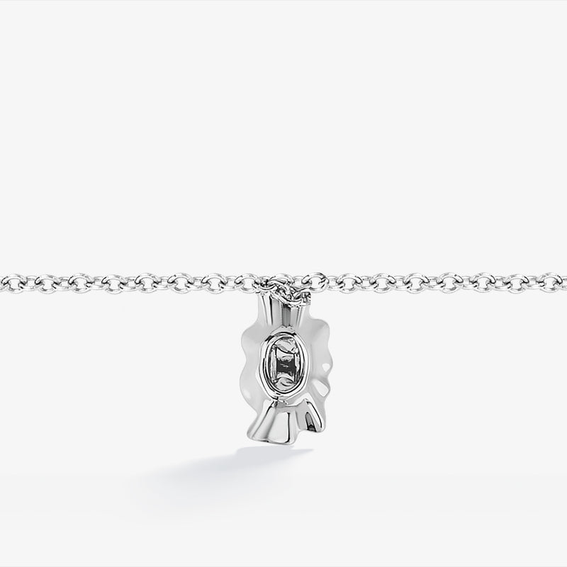 MINNIE MOUSE Women's Skirt Charm Bracelet in Sterling Silver 