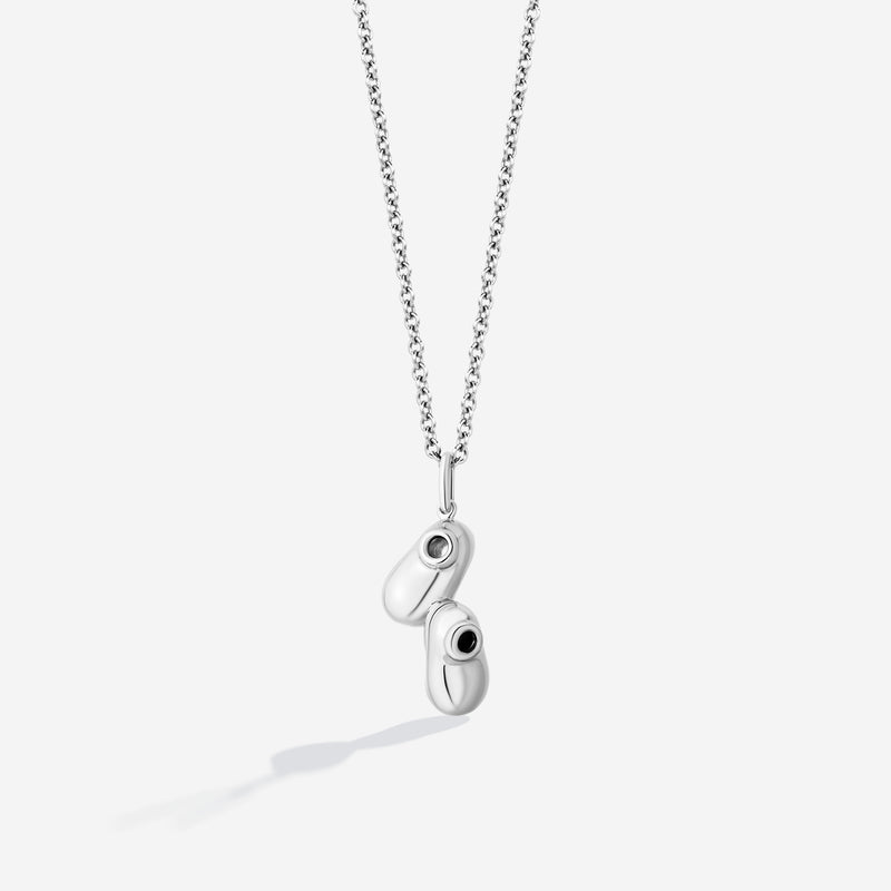 MICKEY MOUSE Women's Shoes Necklace in Sterling Silver 
