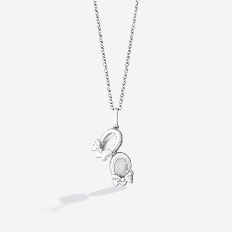 MINNIE MOUSE Women's Shoes Necklace in Sterling Silver 