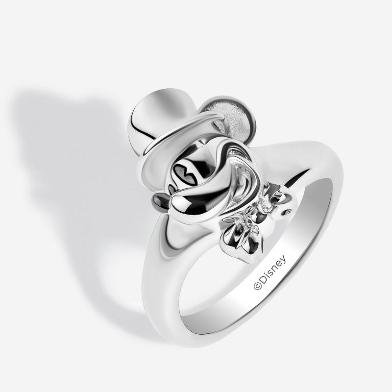 MICKEY MOUSE Women's Hat Ring in Sterling Silver 