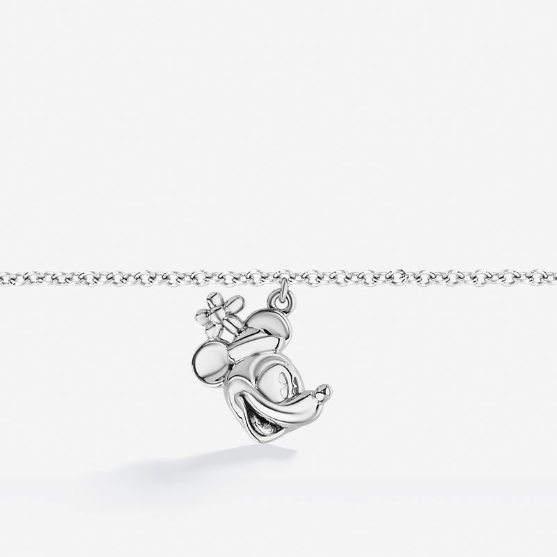 MINNIE MOUSE Women's Charm Bracelet in Sterling Silver 