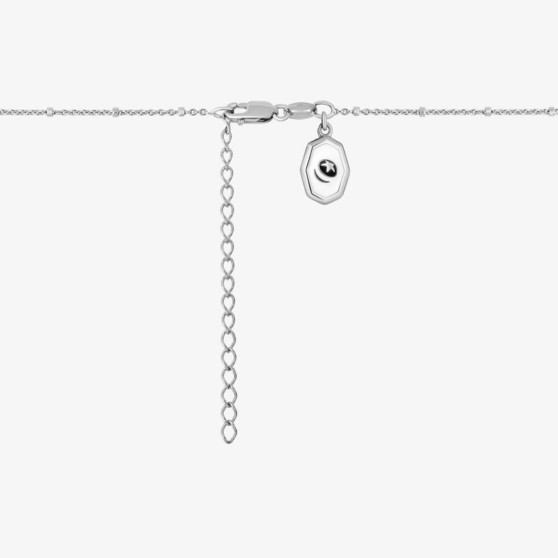 COCO Engravable Medallion Women's Necklace with 1/20 CTTW in Sterling Silver 