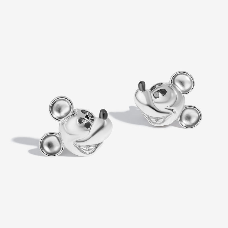 MICKEY MOUSE Women's Stud Earrings in Sterling Silver 