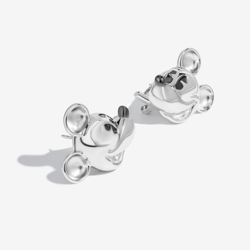 MICKEY MOUSE Women's Stud Earrings in Sterling Silver 