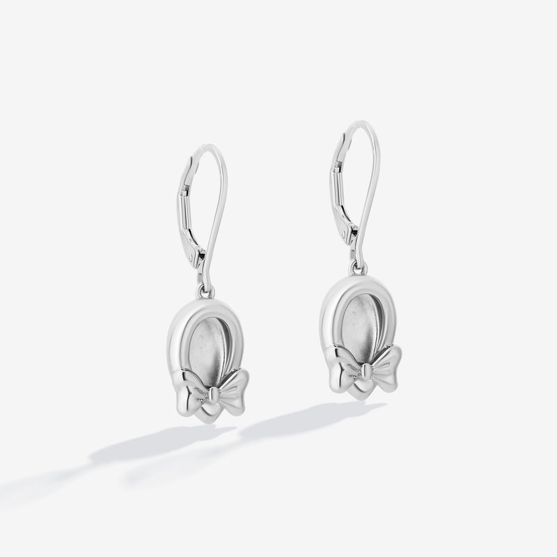 MINNIE MOUSE Women's Shoes Drop Earrings in Sterling Silver 