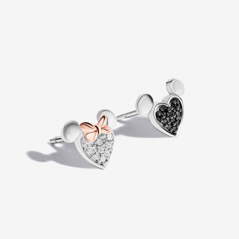 Disney Mickey and Minnie Mouse Inspired Black and White Diamond