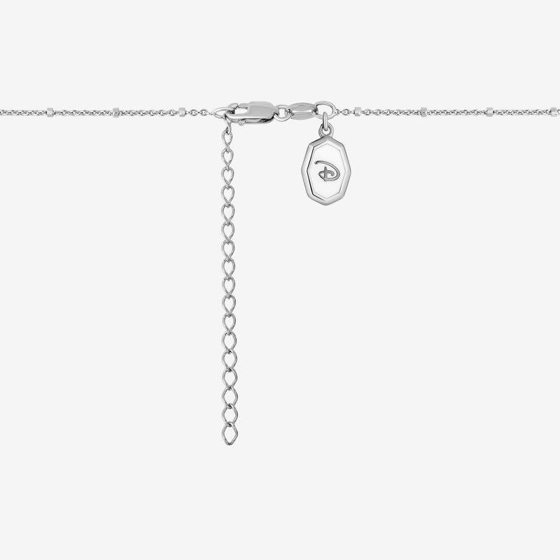 MICKEY MOUSE Choco Confection Women's Pendant with Rose Cut Smokey Quartz and 1/6 CTTW Diamonds in Sterling Silver 