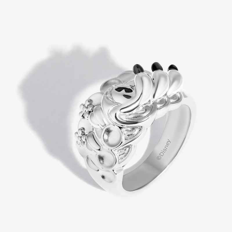 MICKEY and MINNIE MOUSE Women's Ring in Sterling Silver 